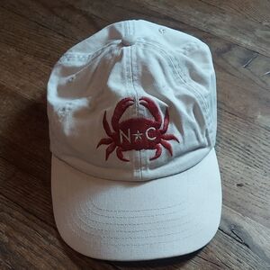 9 For $10 M&M Beige and Red Crab Embroidered Hat